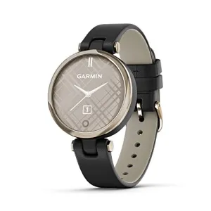 Garmin Women's Smartwatch Lily - Creamgold Black Leather