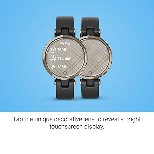 Garmin Women's Smartwatch Lily - Creamgold Black Leather
