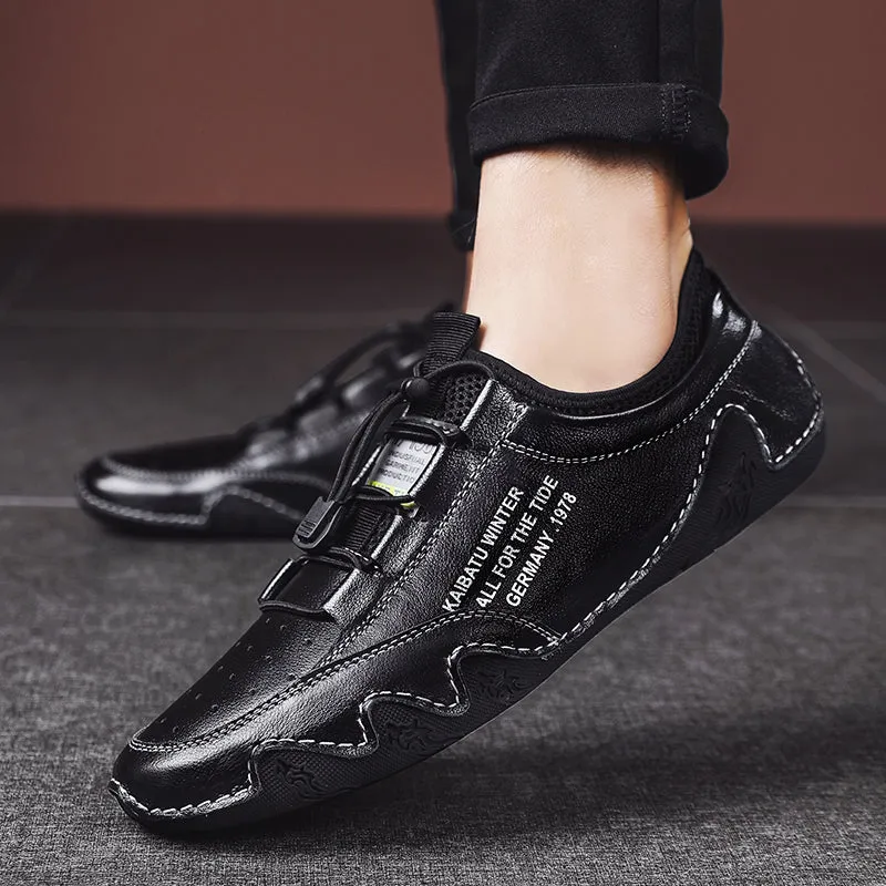 genuine Leather Men Casual Shoes