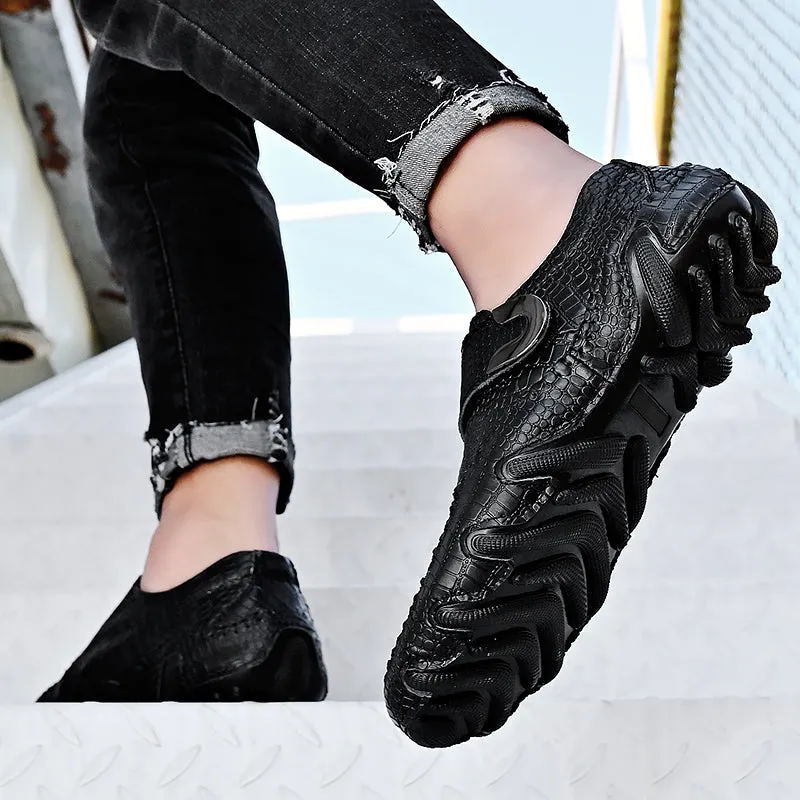 genuine Leather Men slip on Soft
