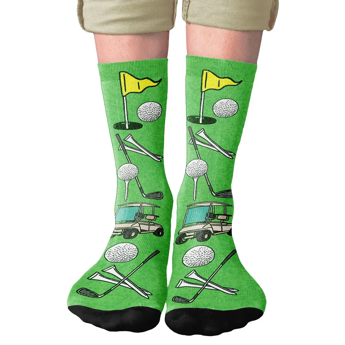 Golfing Adult Crew Socks