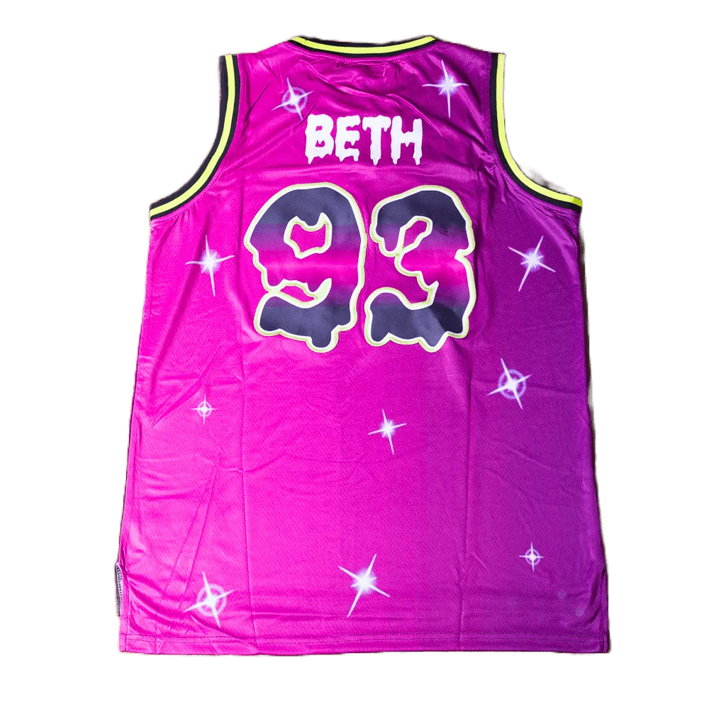 GOOSEBUMPS BETH BASKETBALL JERSEY PURPLE