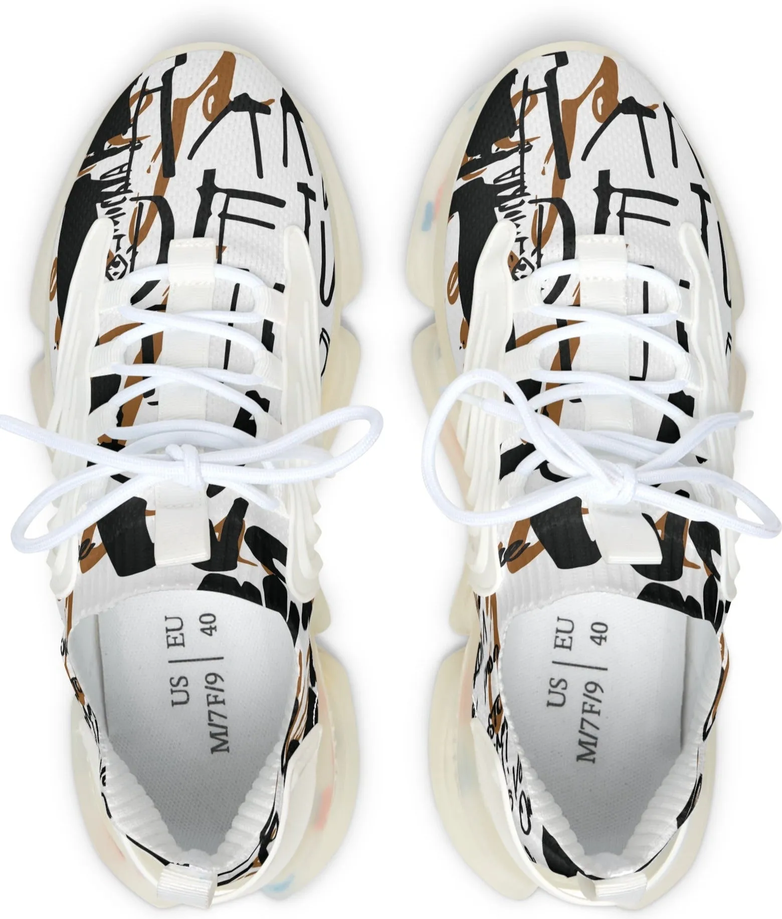 Graffiti Chic Mesh Sneakers