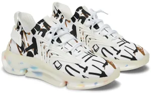Graffiti Chic Mesh Sneakers