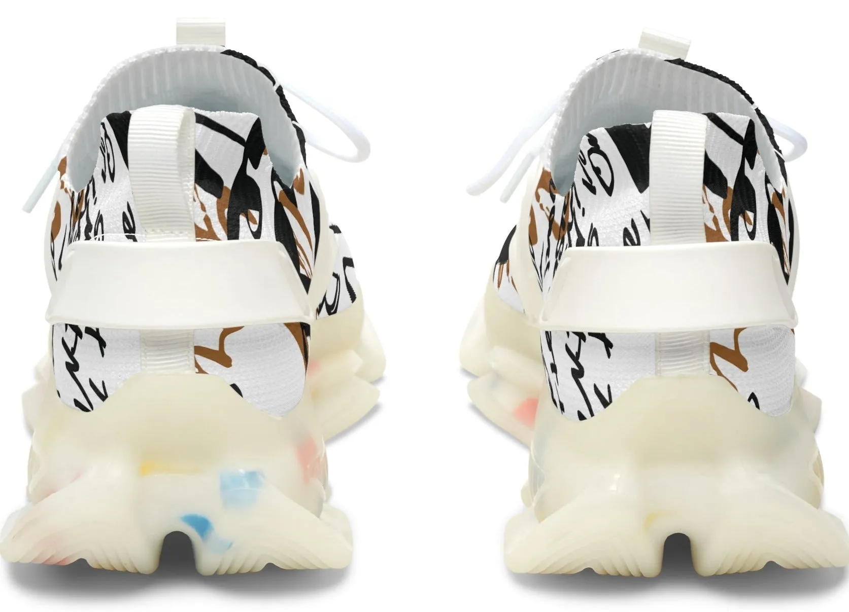 Graffiti Chic Mesh Sneakers