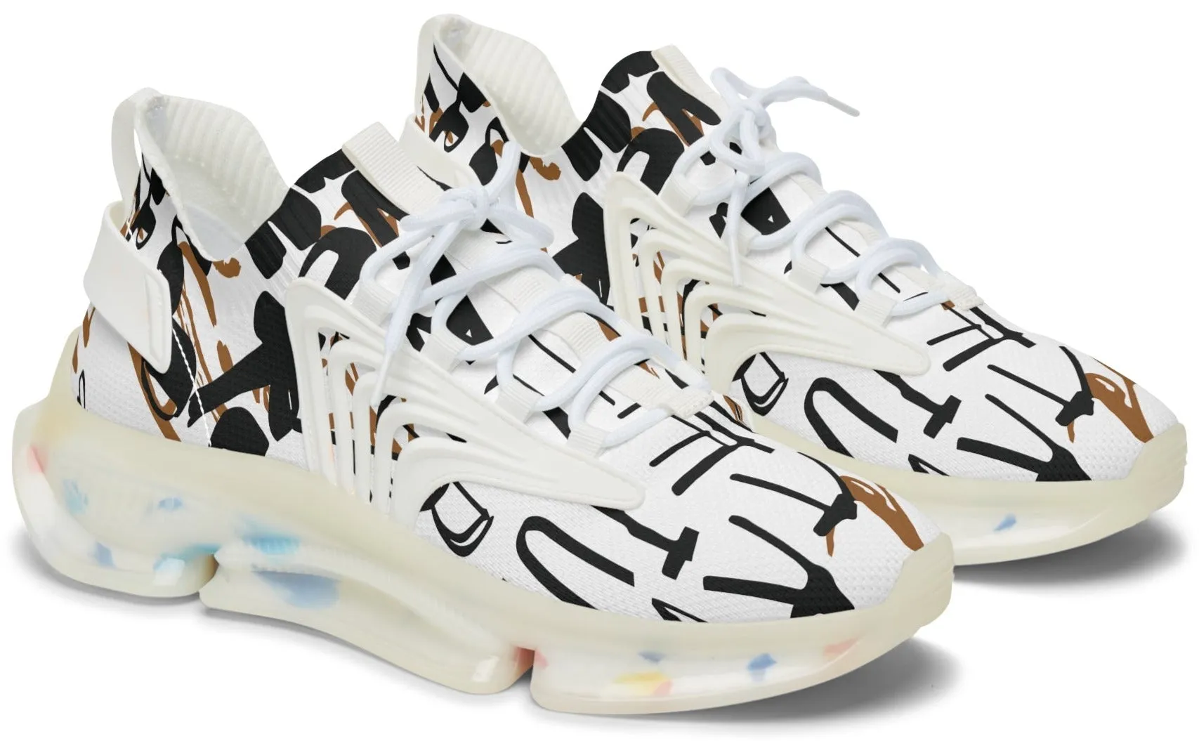 Graffiti Chic Mesh Sneakers