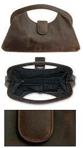 Handcrafted Brown Leather Handbag