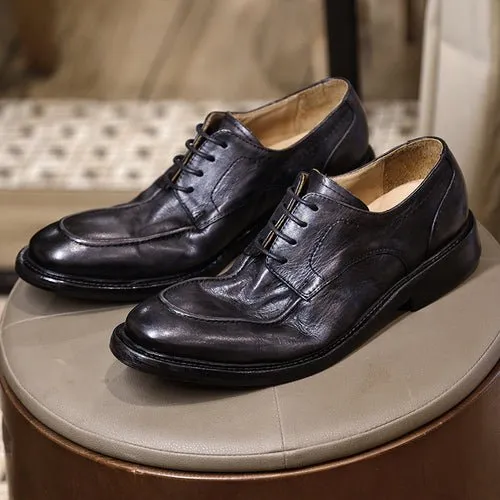 Handmade Leather Sole Vintage Casual Leather Shoes