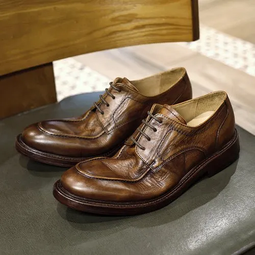 Handmade Leather Sole Vintage Casual Leather Shoes