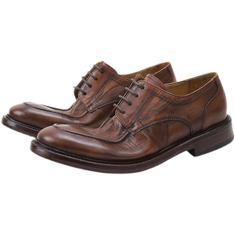 Handmade Leather Sole Vintage Casual Leather Shoes