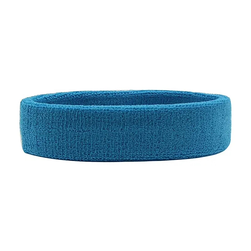 Hanerdun Sports Sweatbands Headbands Breathable Terry Cloth Sweat Head Bands Work Out Yoga Exercise Tennis