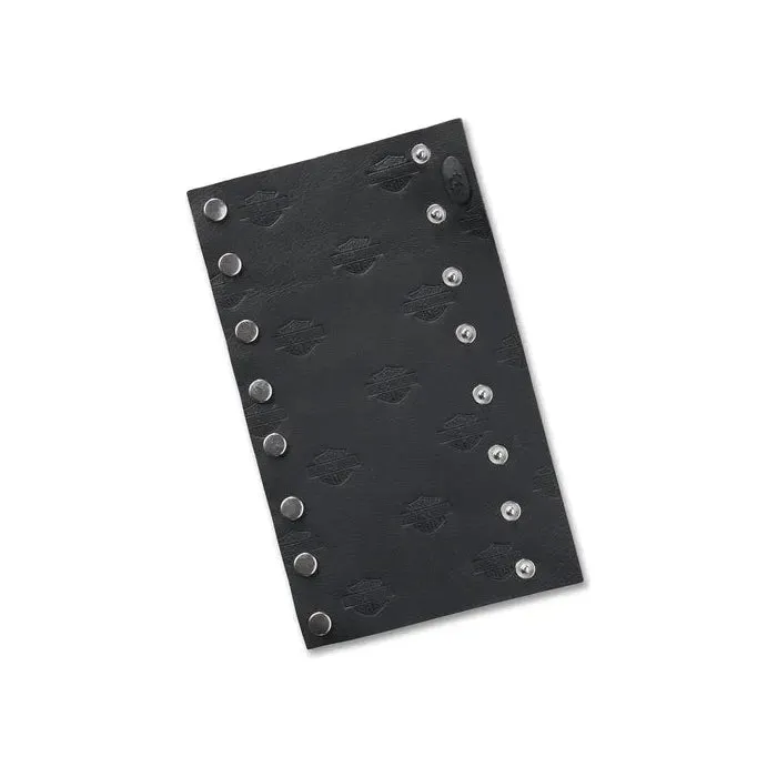 Harley-Davidson® Bar & Shield Leather Ponytail Wrap - Harley Black
