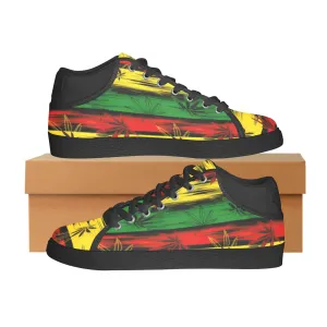 Herb/ Jamaican Themed  mens s chukka canvas shoes Men's Chukka Canvas Shoes