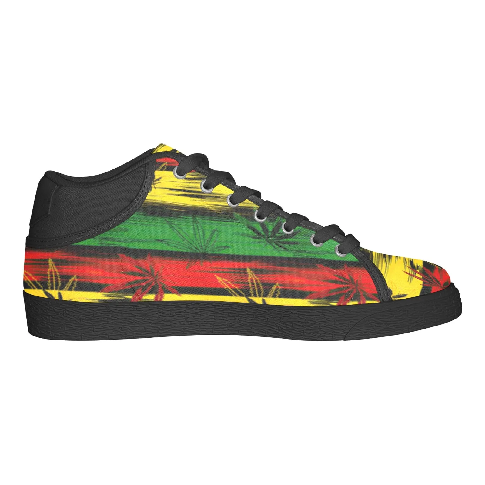 Herb/ Jamaican Themed  mens s chukka canvas shoes Men's Chukka Canvas Shoes
