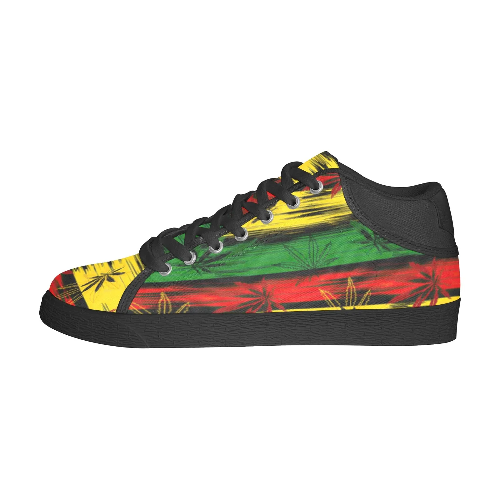 Herb/ Jamaican Themed  mens s chukka canvas shoes Men's Chukka Canvas Shoes