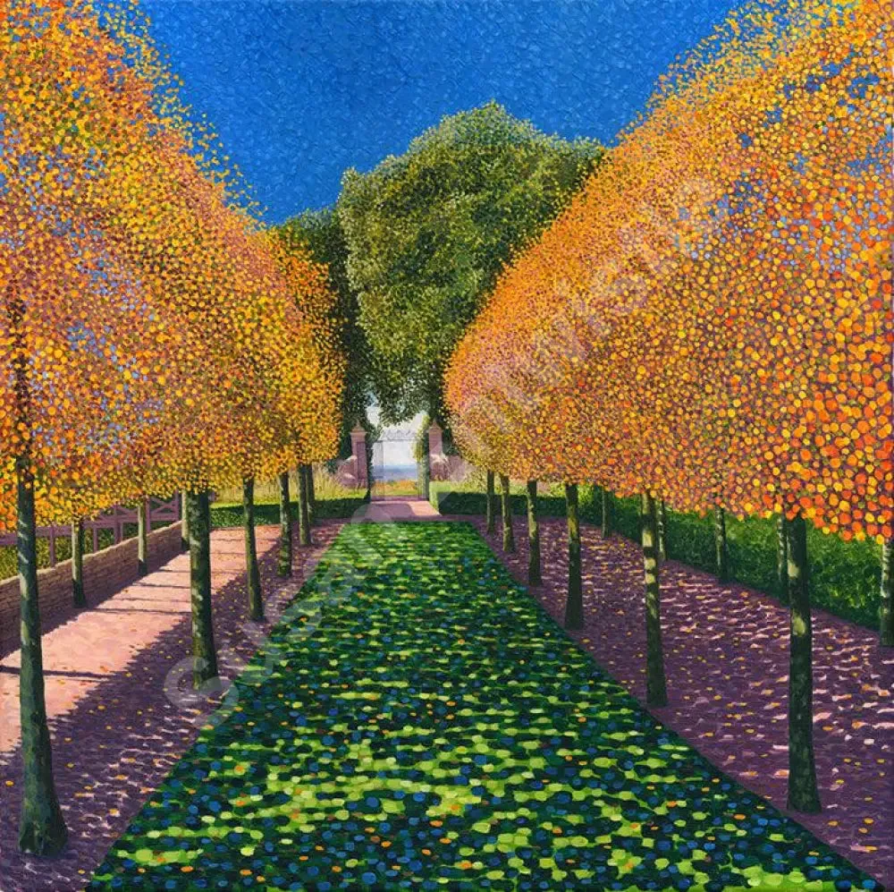 Hidcote Manor - Hornbeam Stilt Garden Limited Edition Print