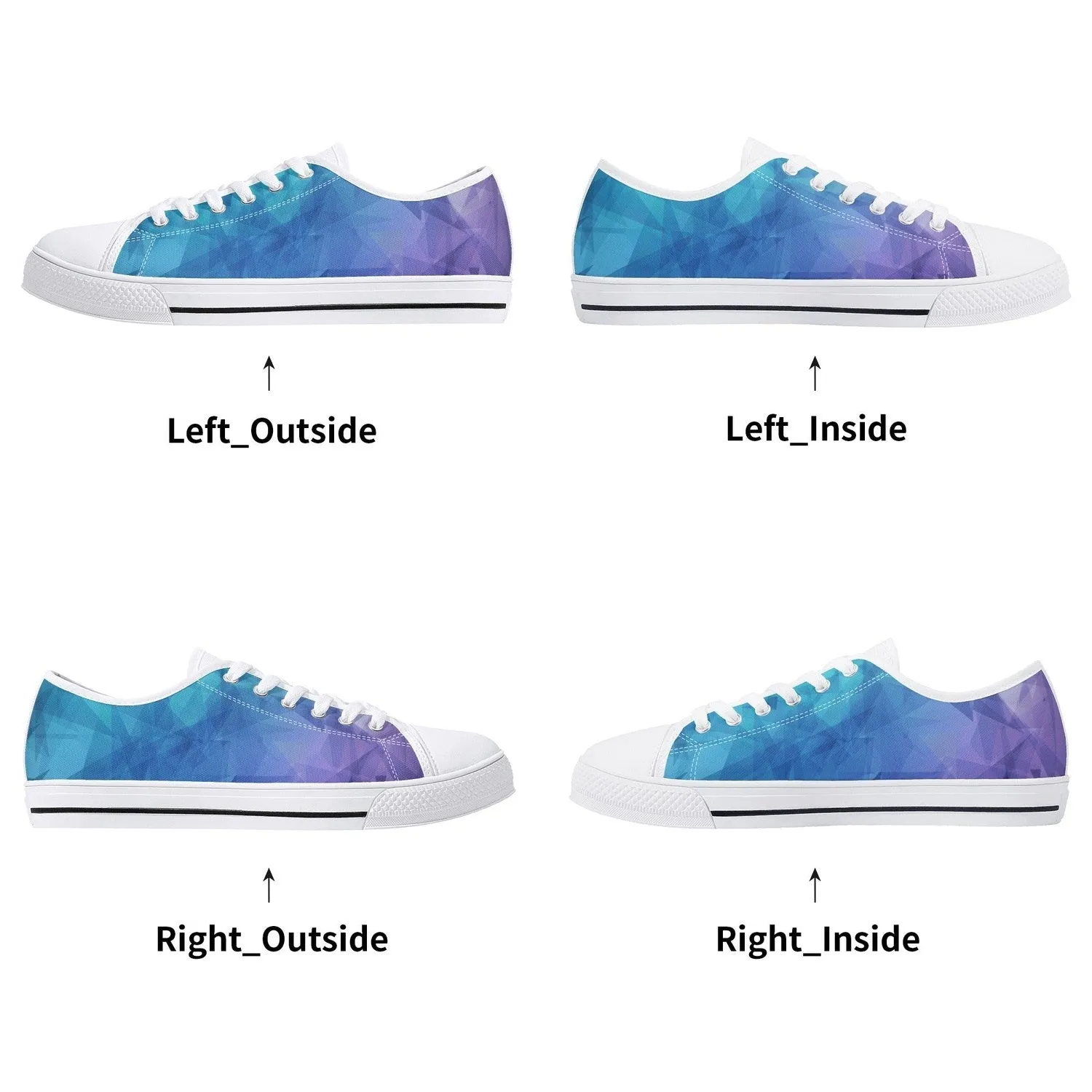 Icicles Womens Low Top Canvas Shoes