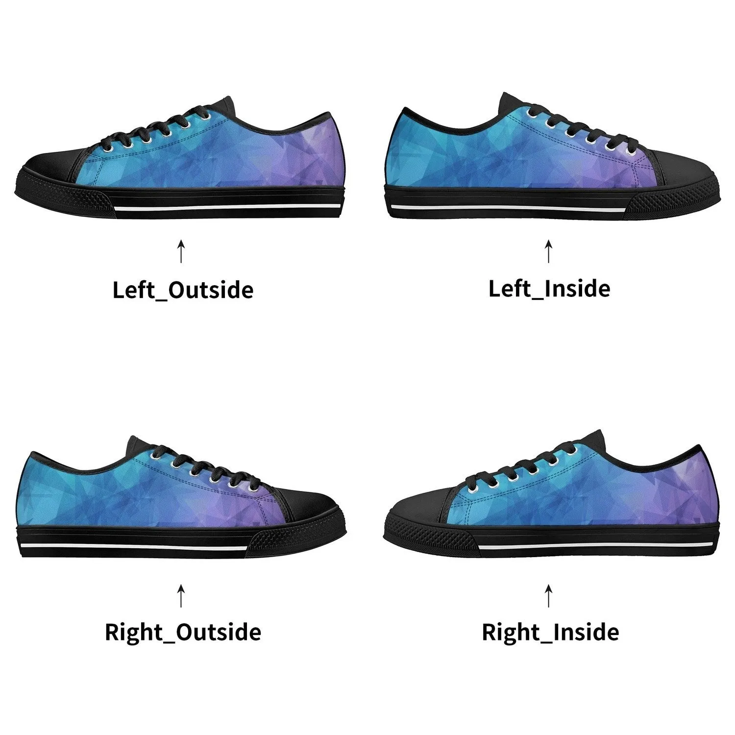 Icicles Womens Low Top Canvas Shoes