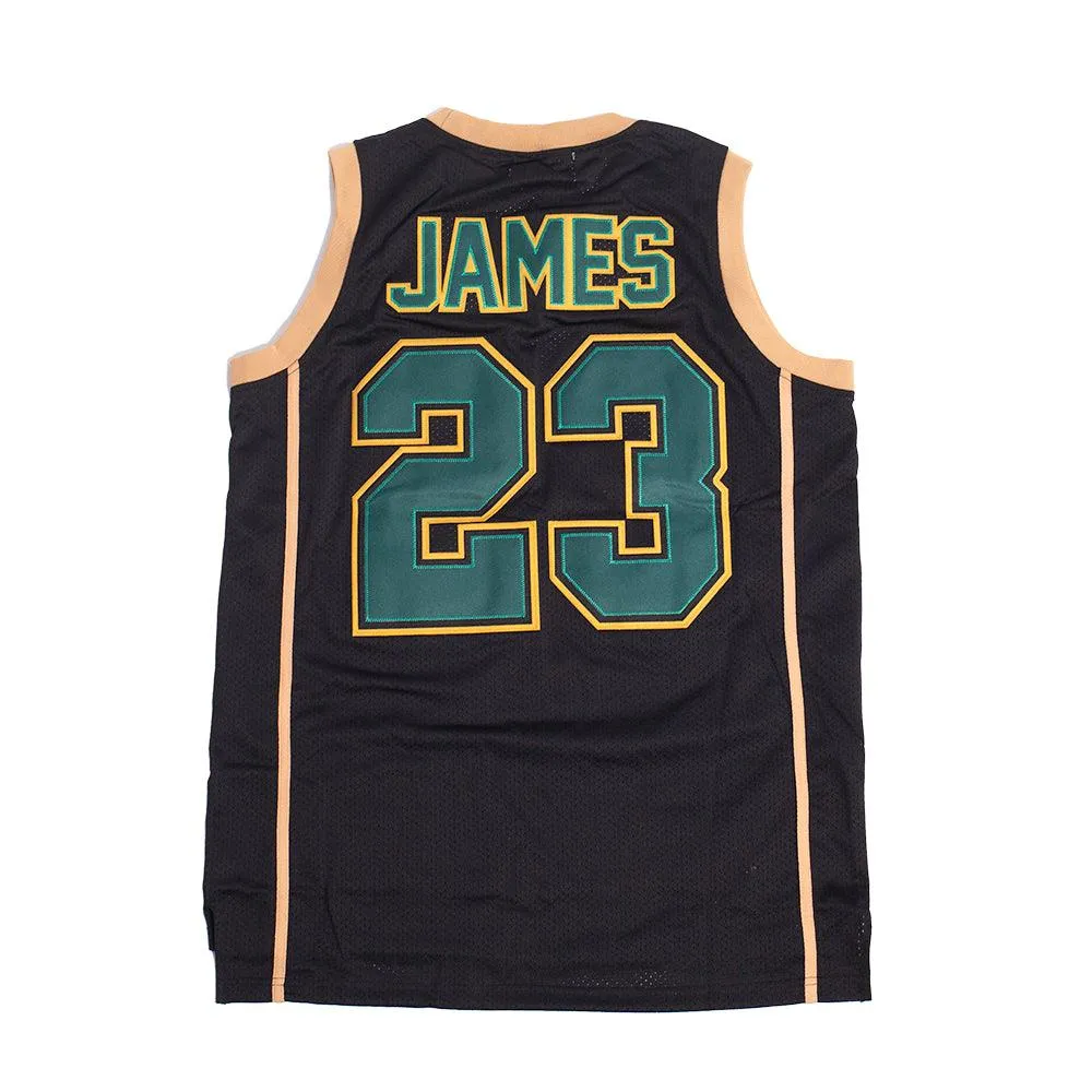 IRISH LEBRON JAMES AUTHENTIC BASKETBALL JERSEY (BLACK)