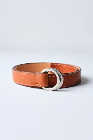 Italian Calfskin O-Ring Belt by Martin Dingman — Chestnut