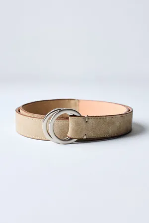 Italian Suede O-Ring Belt by Martin Dingman — Tan