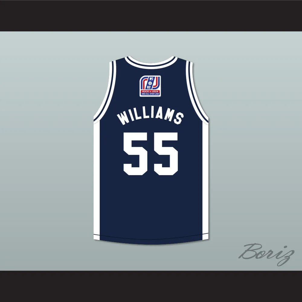 Jason Williams 55 Stars Basketball Jersey Rock N' Jock All Star Jam 2002