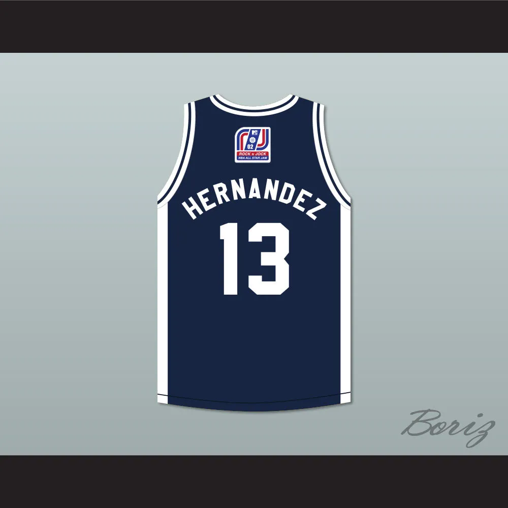 Jay Hernandez 13 Stars Basketball Jersey Rock N' Jock All Star Jam 2002