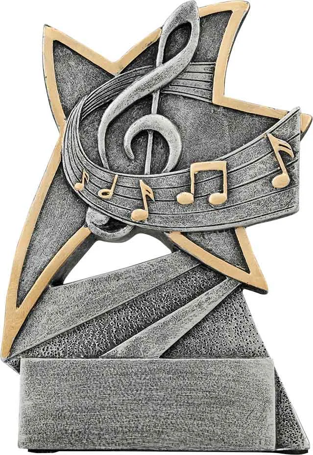 Jazz Star Resin Trophy