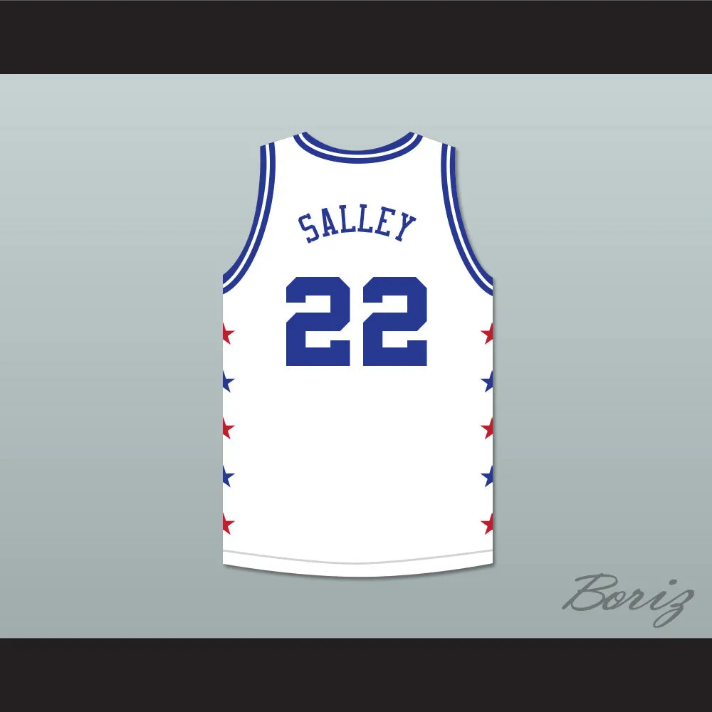 John Salley 22 Magic Johnson All Star Game White Basketball Jersey 1989 Midsummer Night's Magic Charity Event
