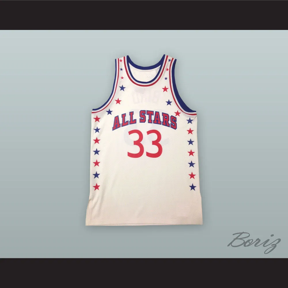 Larry Bird 33 All Stars White Basketball Jersey