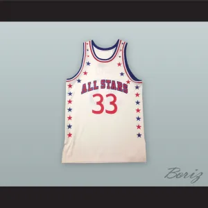 Larry Bird 33 All Stars White Basketball Jersey