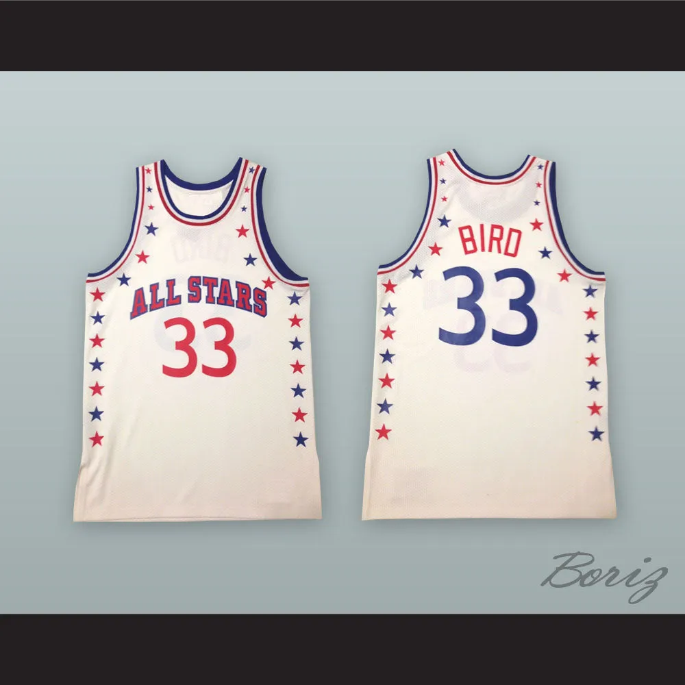 Larry Bird 33 All Stars White Basketball Jersey