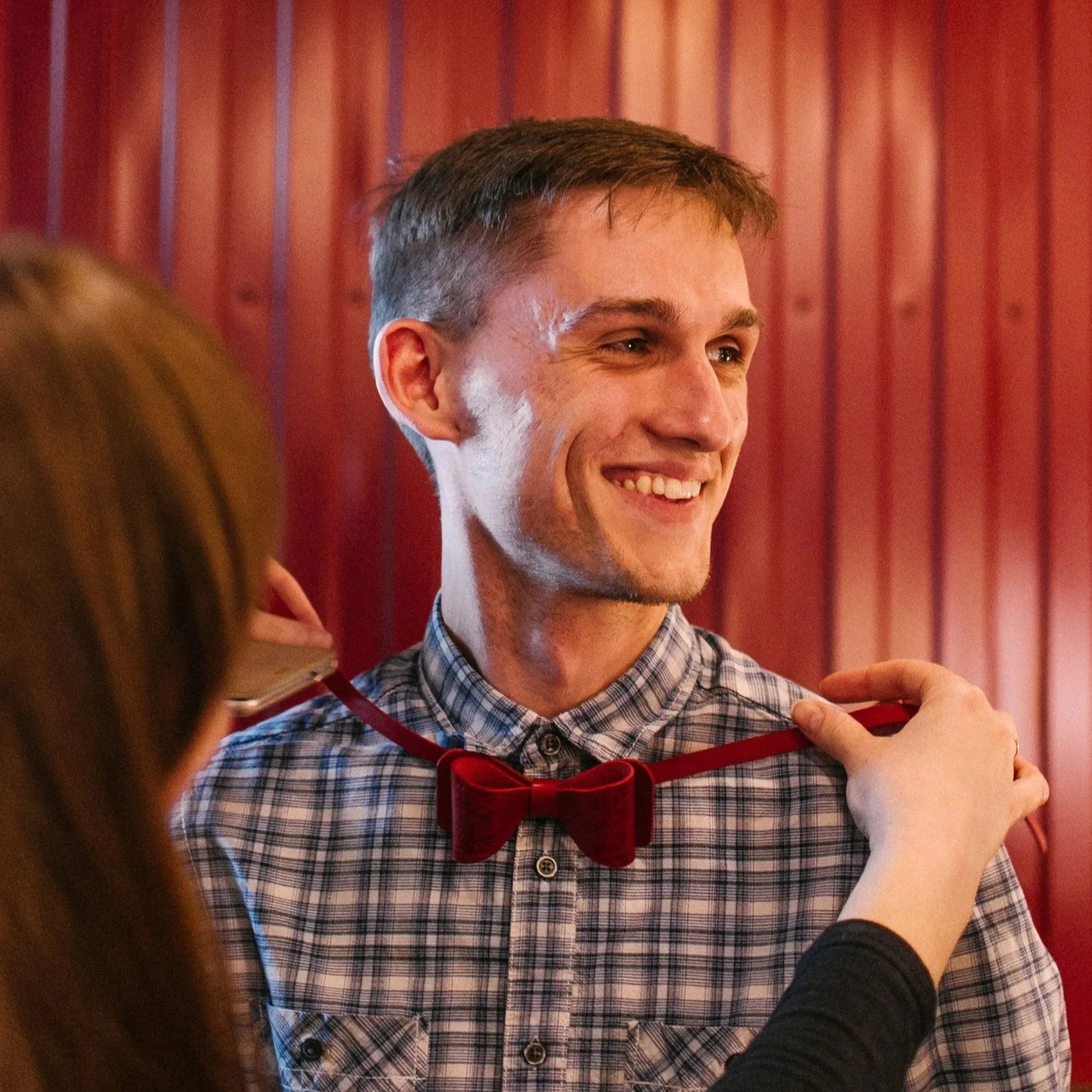 LEATHER BOW TIE / BLACK