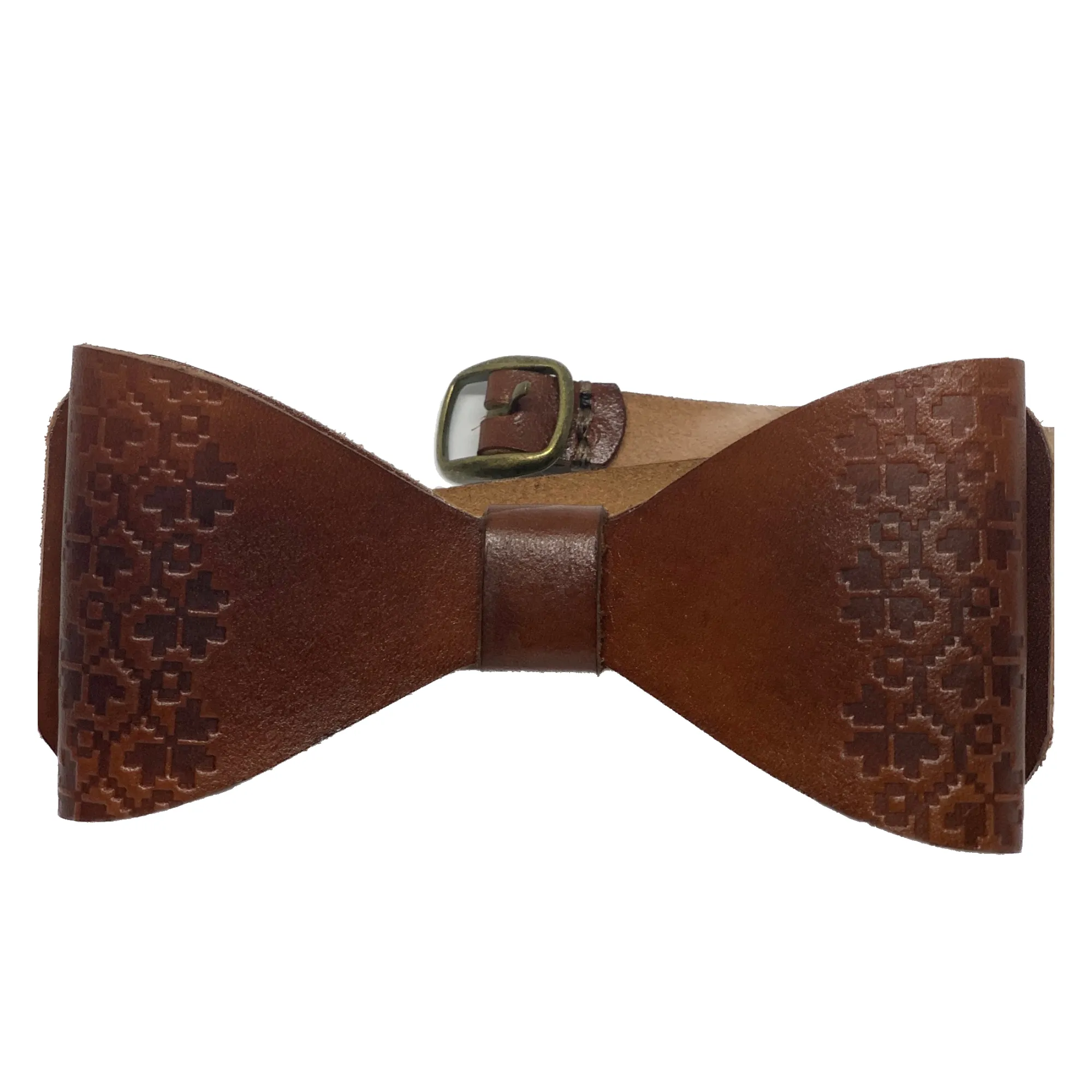 LEATHER BOW TIE / BLACK