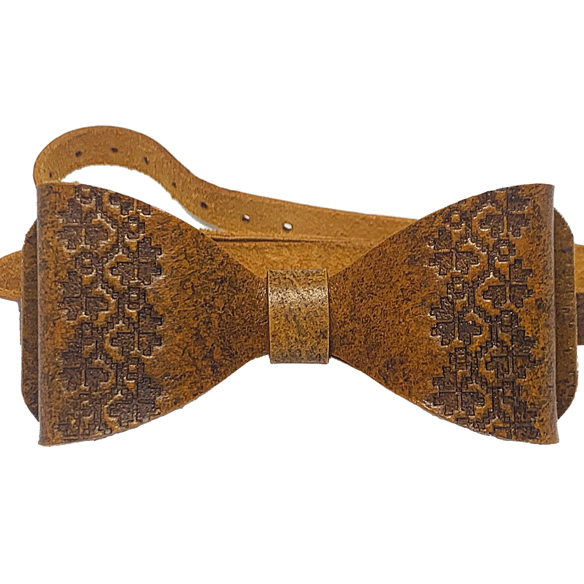 LEATHER BOW TIE / BLACK
