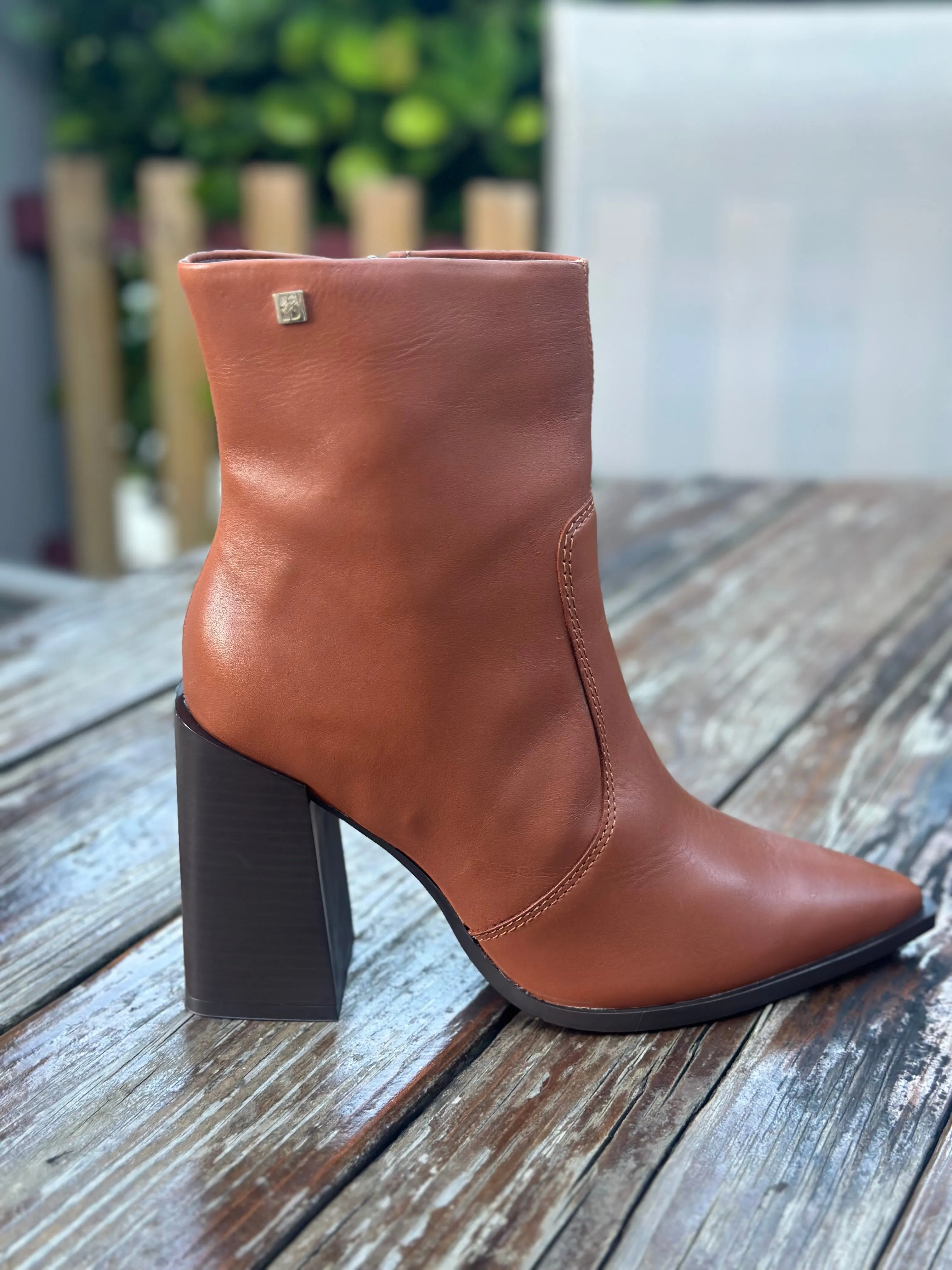 Leather Cognac Boots
