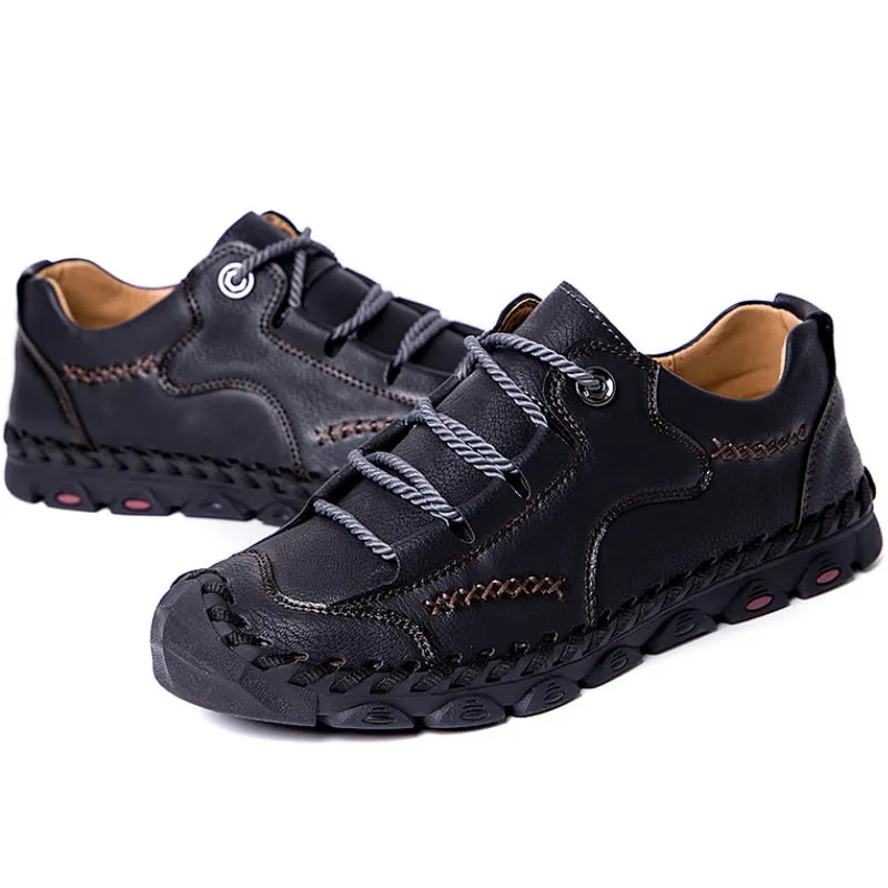 Leather Handmade Loafers Flat