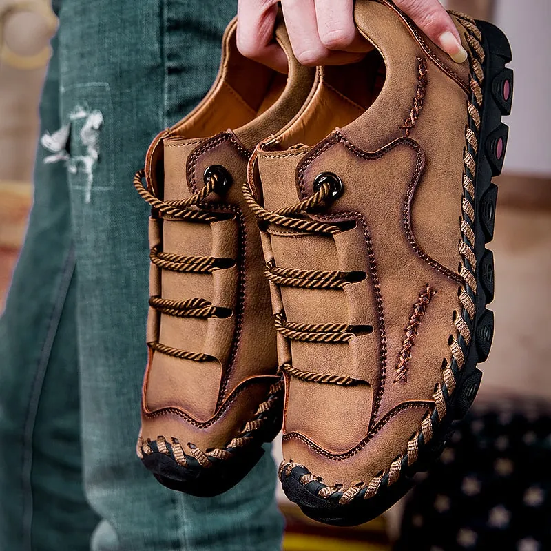Leather Handmade Loafers Flat