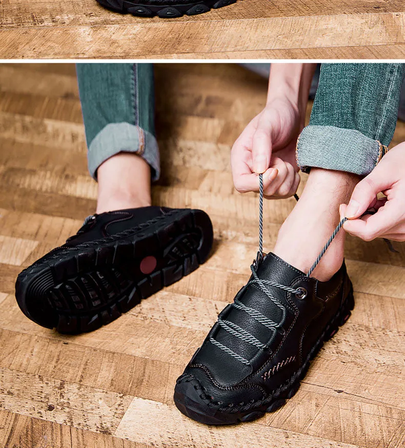Leather Handmade Loafers Flat