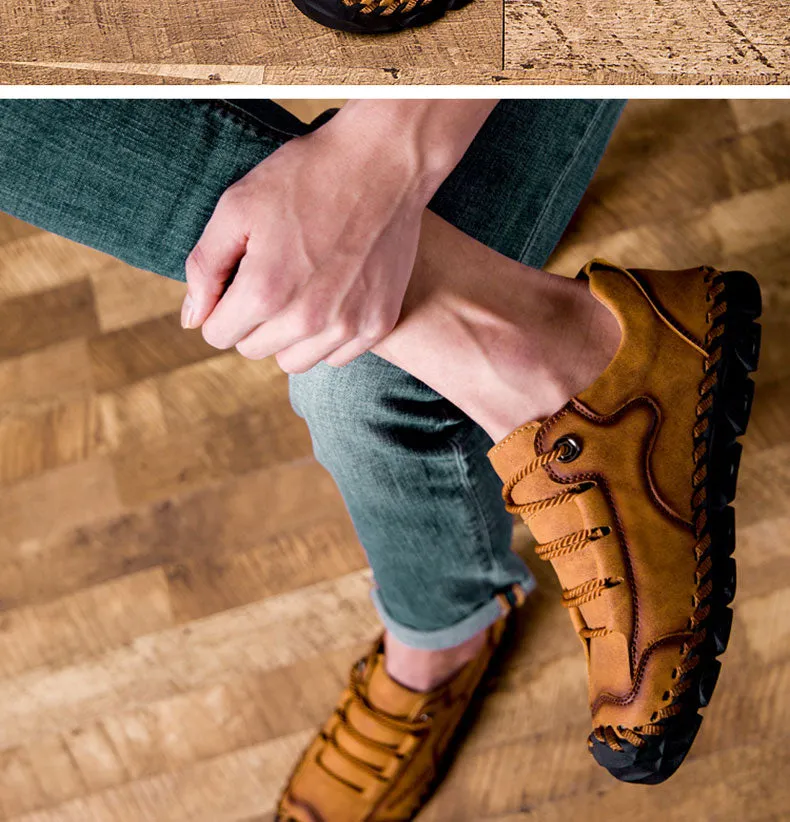 Leather Handmade Loafers Flat