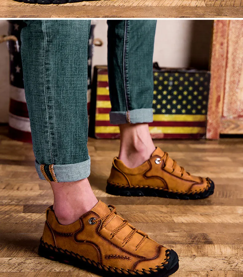 Leather Handmade Loafers Flat