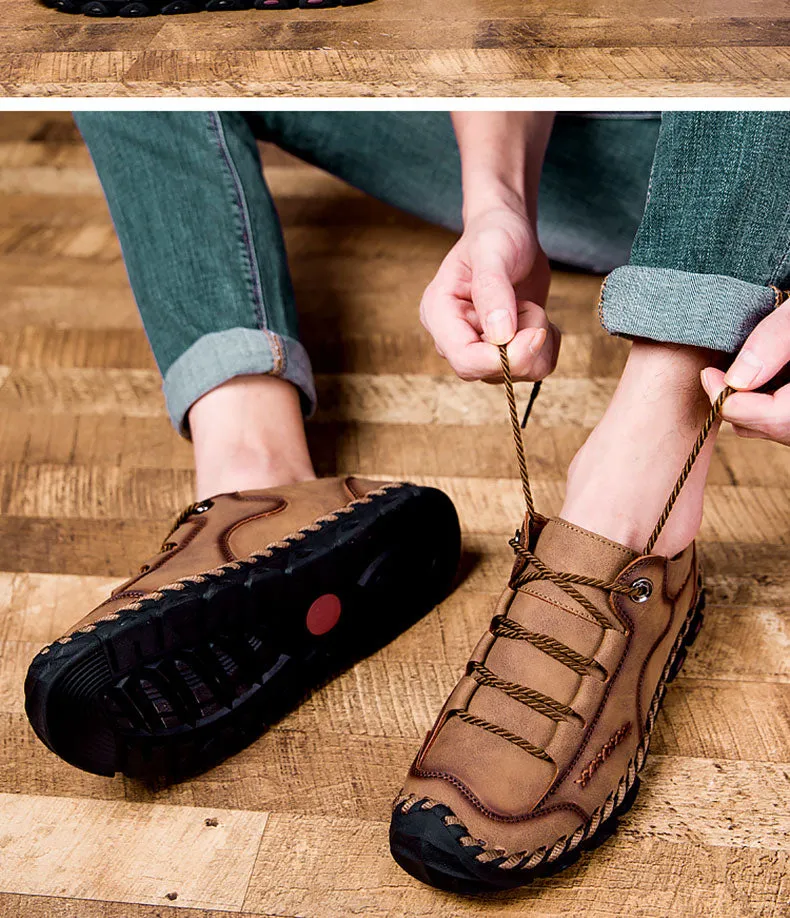 Leather Handmade Loafers Flat