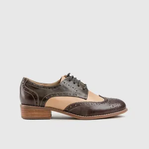 Leather Oxfords Brown HA003