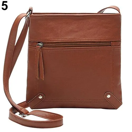 Leather Satchel Cross Body Bag