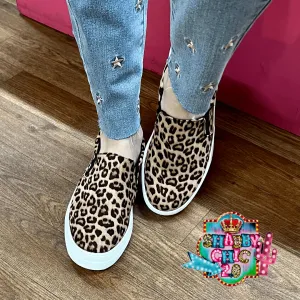 Leopard Hike Slip on Shoes
