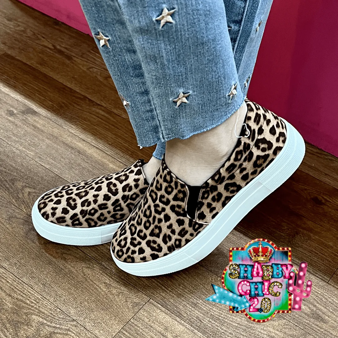 Leopard Hike Slip on Shoes
