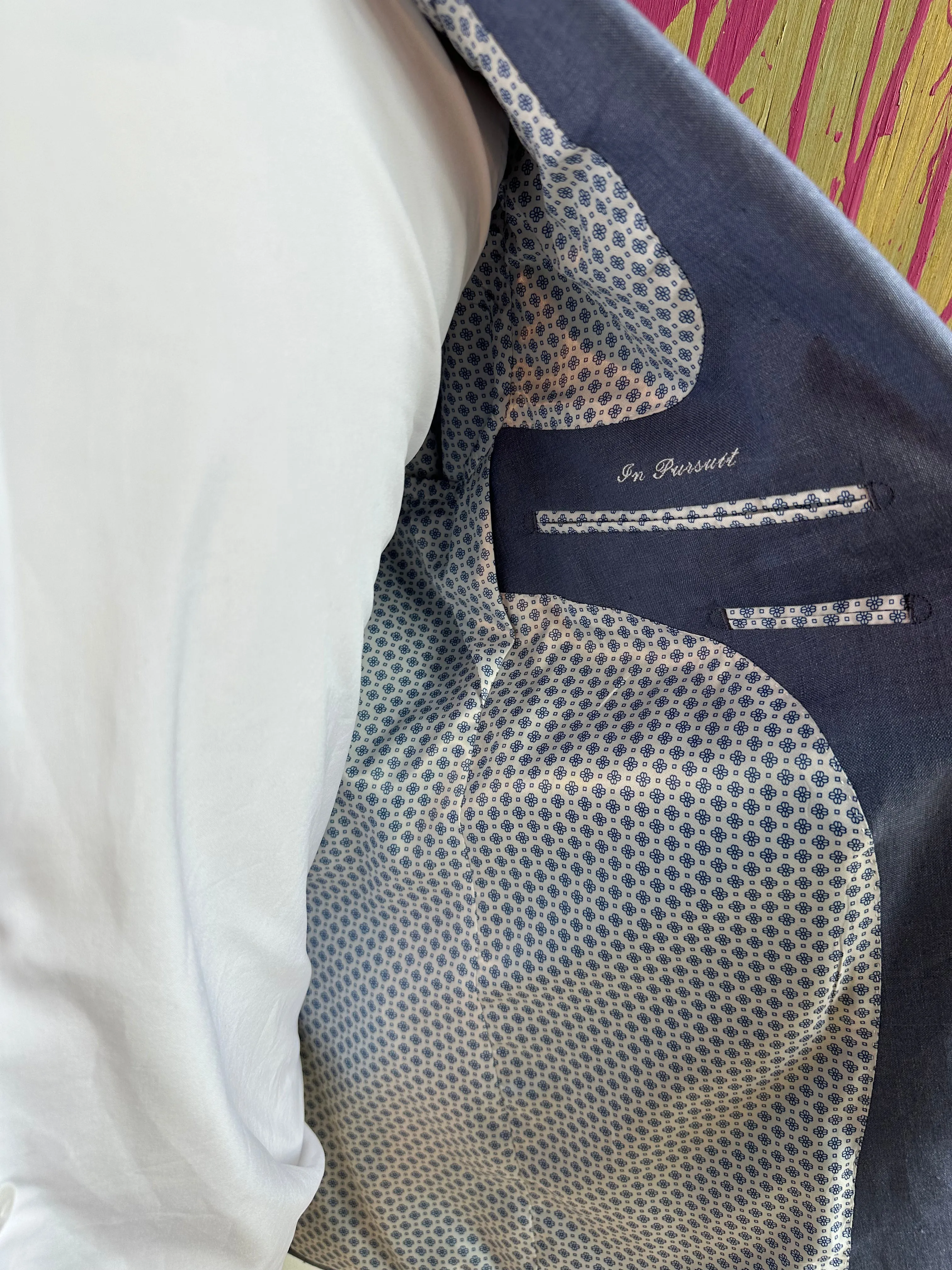 Light Blue Linen Premium Suit Coat