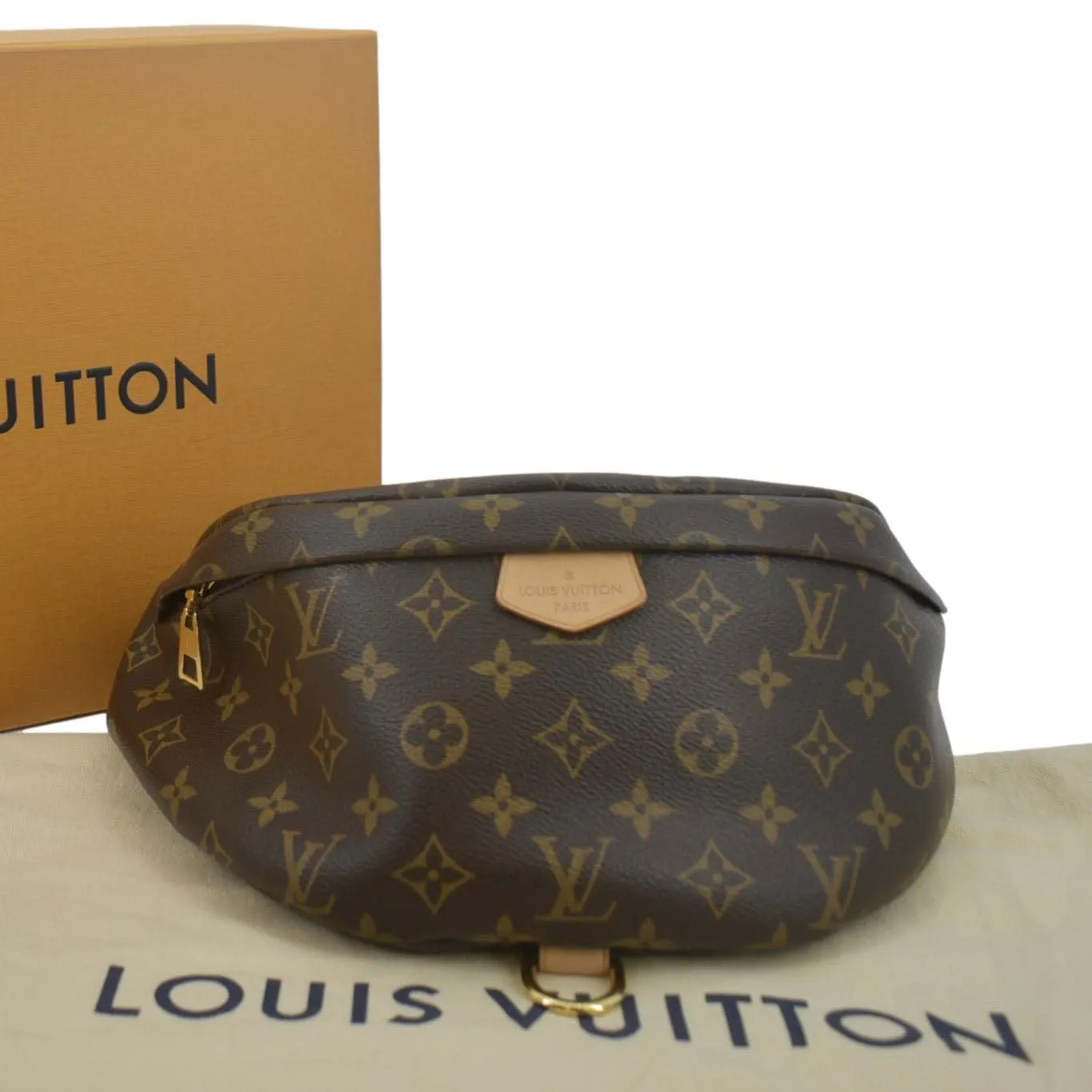 LOUIS VUITTON Monogram Canvas Bumbag Brown