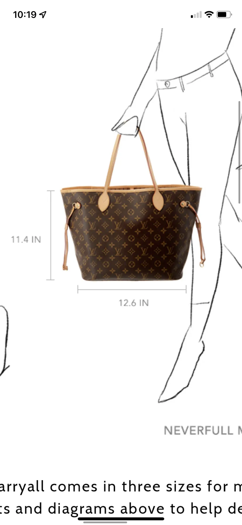 Louis Vuitton Neverfull MM Monogram Canvas Tote