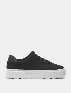 Low Lace-Up Trainer - Black